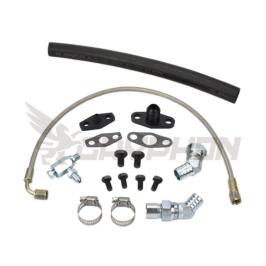 Turbo Oil Feed Return Line Kit Toyota 1FZ-FE T3 T4