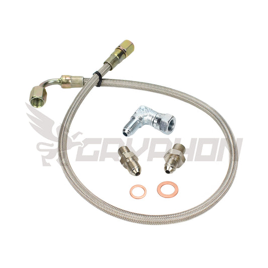 Braided Turbo Oil Feed Line Kit for Mazda MX5 Miata Early MK1 engine with BorgWarner EFR 6258 6758