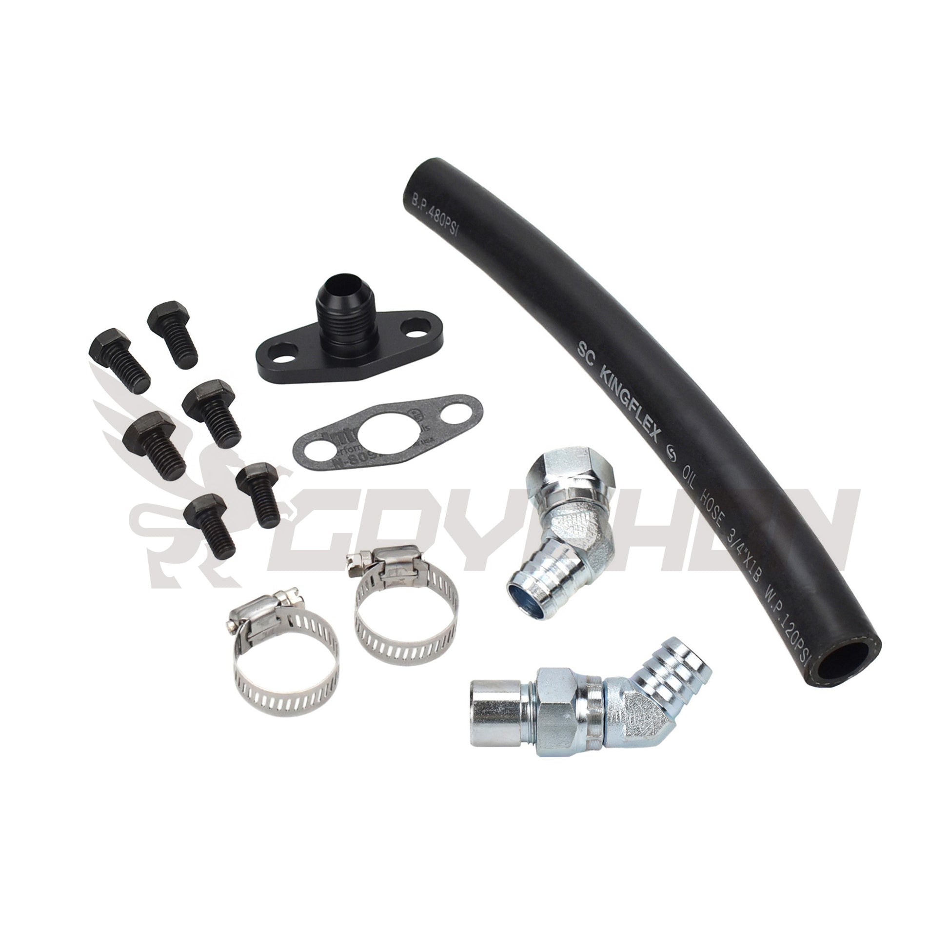 Turbo Oil Drain Hose Kit Toyota 1FZ-FE Garrett T3 T4 T67