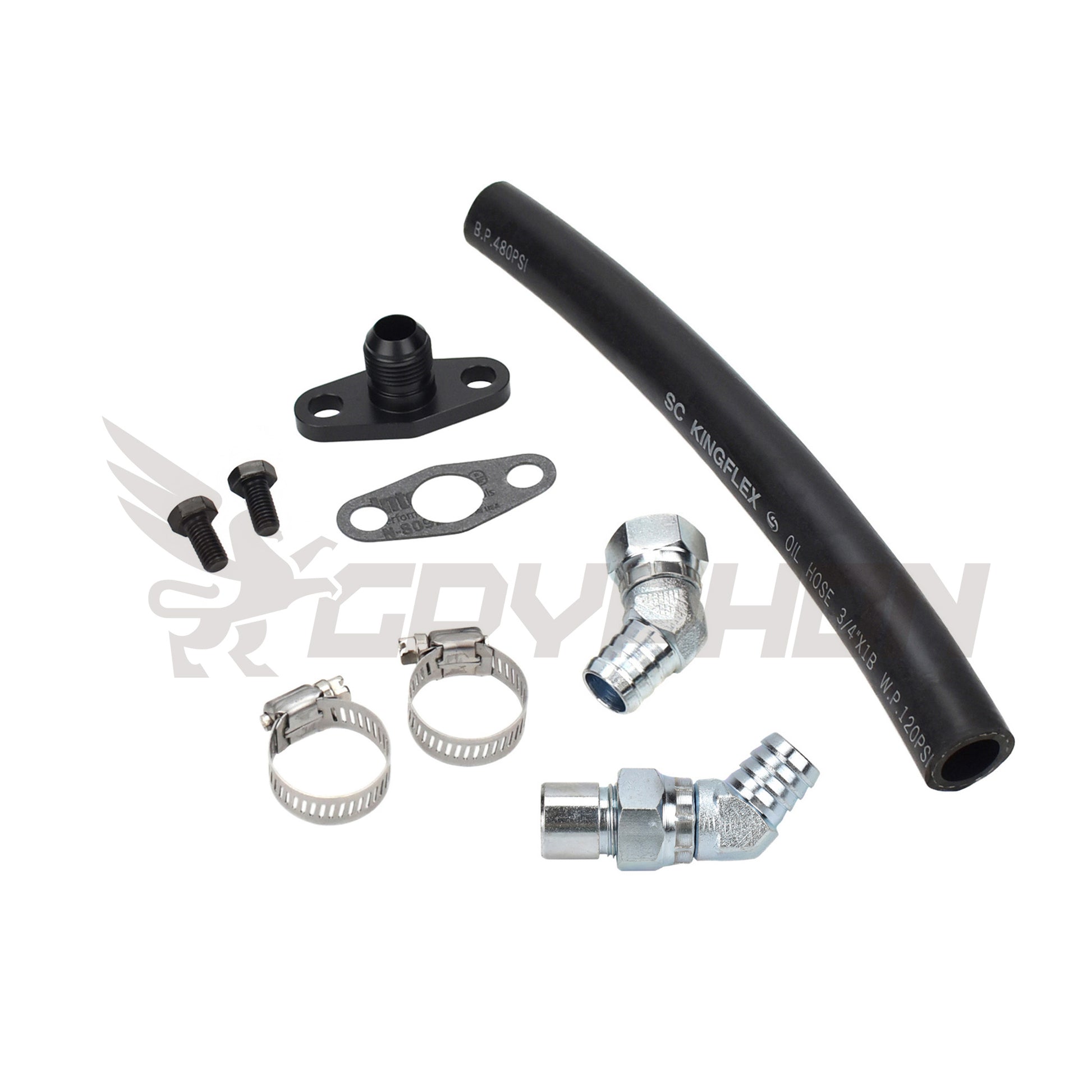 Turbo Oil Drain Hose Kit Toyota 1FZ-FE Garrett T3 T4