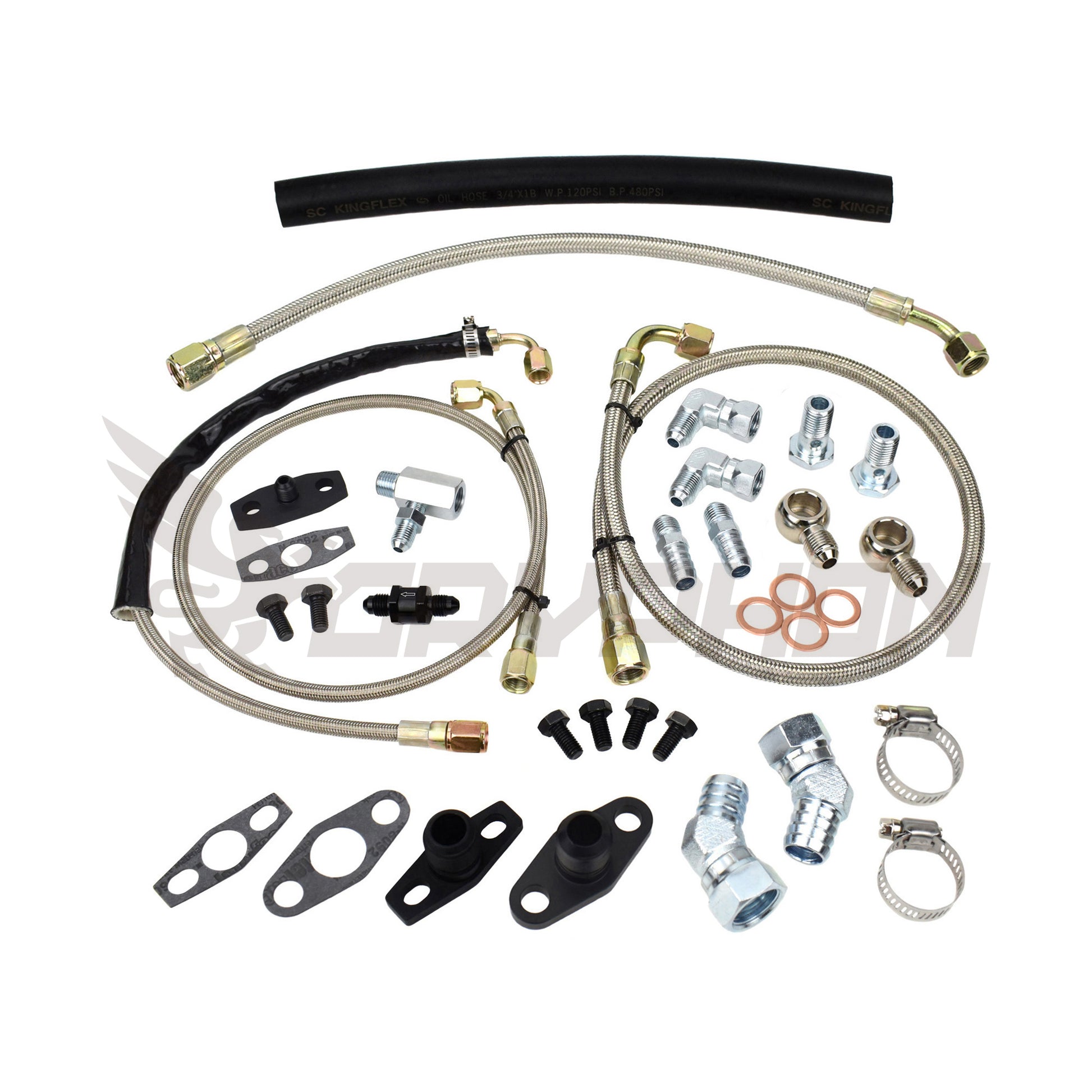 Turbo Oil Water Line Kit Ford Falcon XR6 FG Garrett G-Series G40 G42 G45
