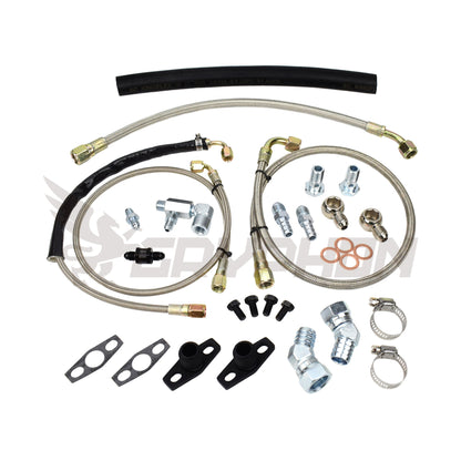 Turbo Oil Water Line Kit Ford Territory Ghia SX SY Top Mount Garrett GT35/40R GT3582R