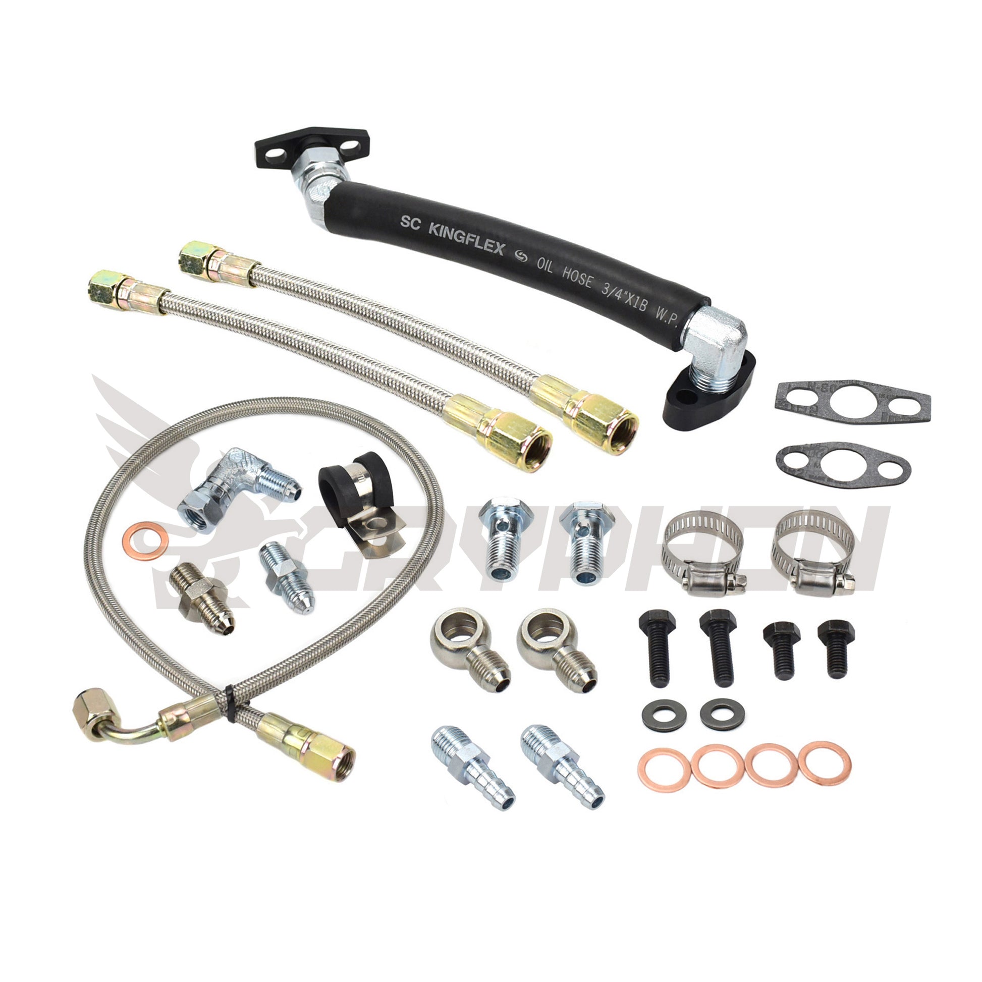 Turbo Oil Water Line Kit Mazdaspeed MS3 MS6 CX-7 Axela 2.3L Garrett GT28R GT30R