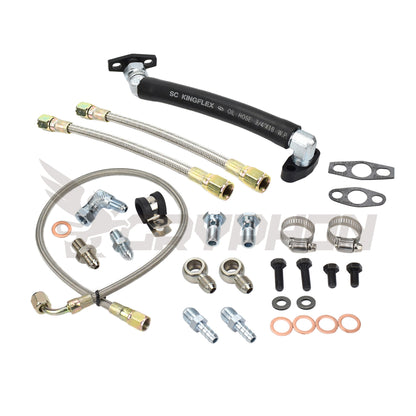 Turbo Oil Water Line Kit Mazdaspeed MS3 MS6 CX-7 Axela 2.3L Garrett GT28R GT30R