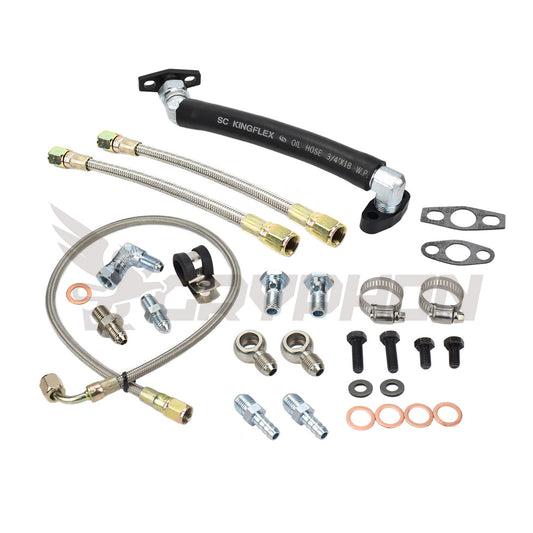Turbo Oil Water Line Kit Mazdaspeed MS3 MS6 CX-7 Axela 2.3L Garrett GT28R GT30R