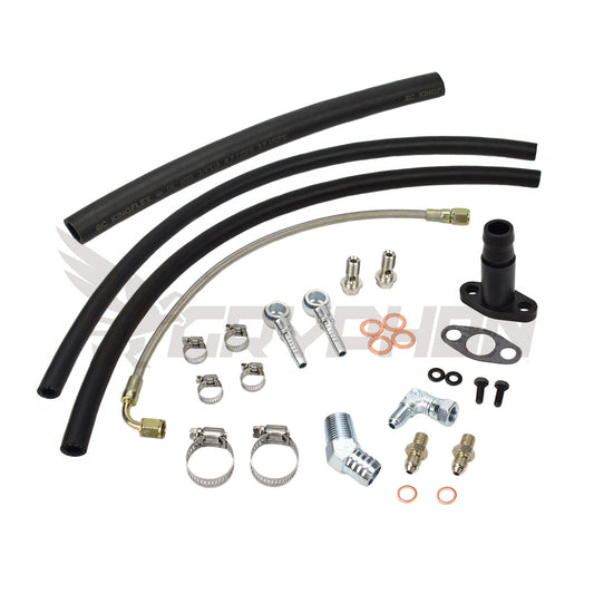 Turbo Oil Water Line Kit for Mazda MX5 Miata Early MK1 with TD04 TD04L TD04HL