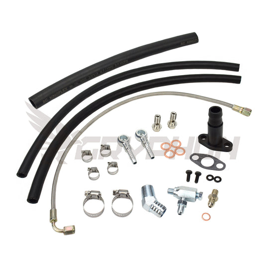 Turbo Oil Water Line Kit Mazda MX5 Miata Late MK1 with TD04 TD04L TD04HL