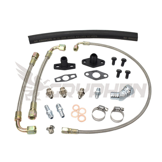 Turbo Oil Water Line Kit Toyota Supra 1JZ 2JZ with Garrett G-Series G25 G30 G35