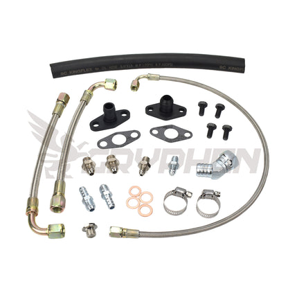 Turbo Oil Water Line Kit Toyota Supra 1JZ 2JZ with Garrett GTW3884R