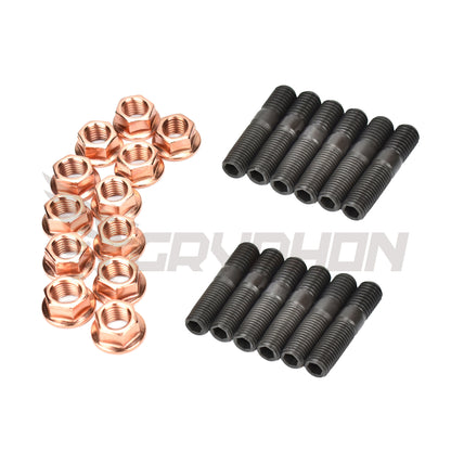 inner hex stud and top lock nut kit for Subaru Forester Impreza Legacy EJ20 EJ25 TD04 TD05 IHI RHF5H RHF55 RHF5HB VF22 VF30 VF34 (Turbo to manifold & Turbo to dump pipe)