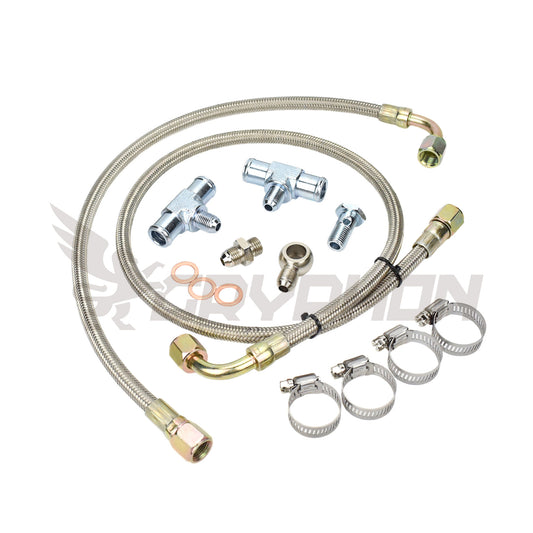 Turbo Water Line Kit Toyota Land Cruiser 2H with Garrett G-Series G25 G30
