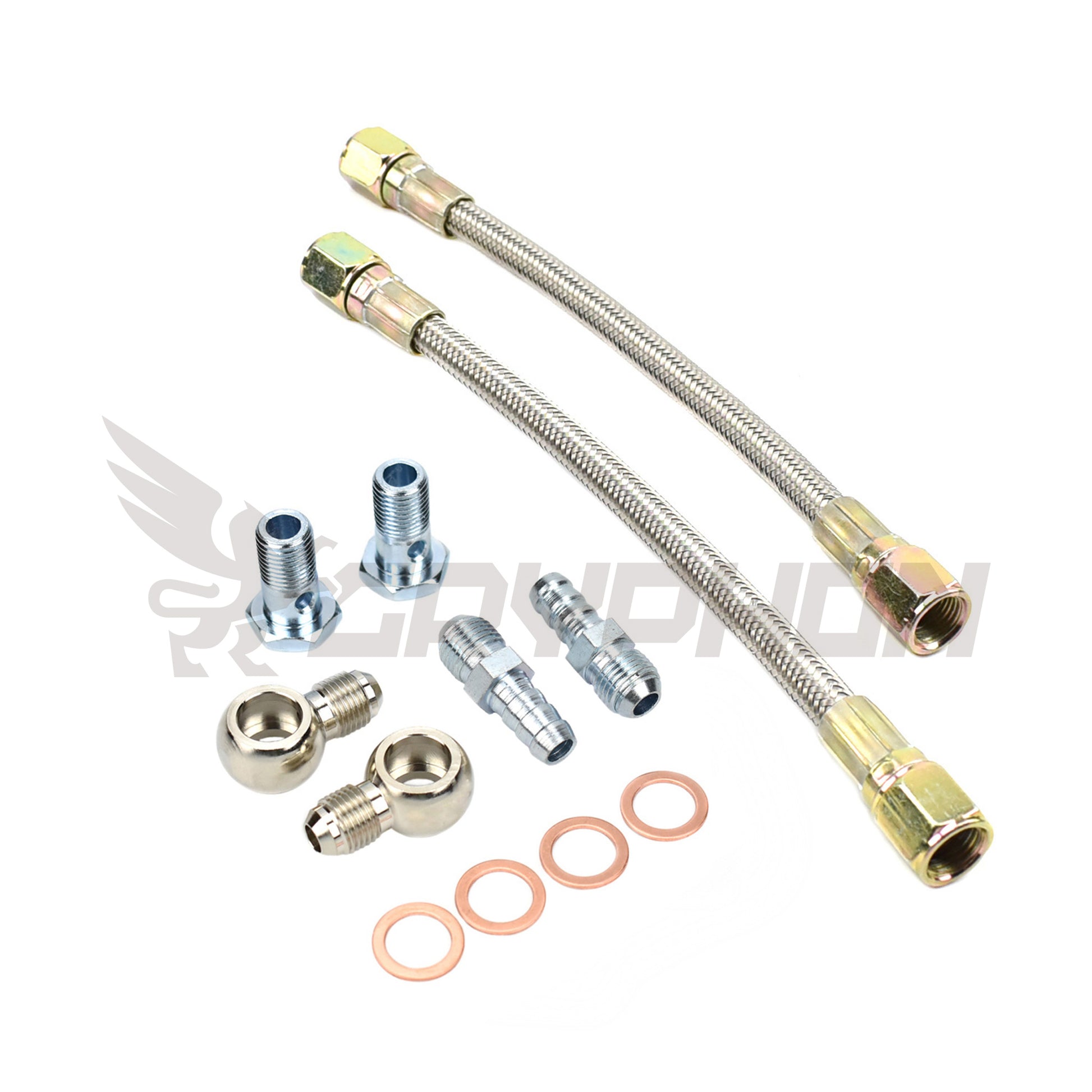 Universal Turbo Water Line Kit 6AN S-S Garrett T25 T28