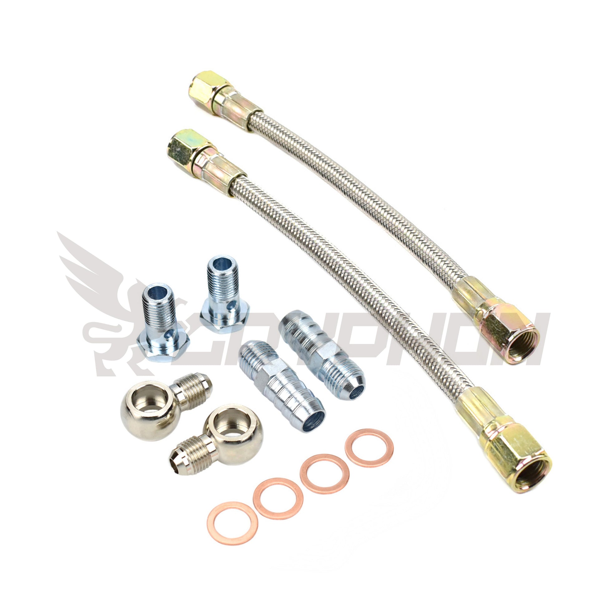 Universal Turbo Water Line Kit 6AN S-S Garrett T25 T28