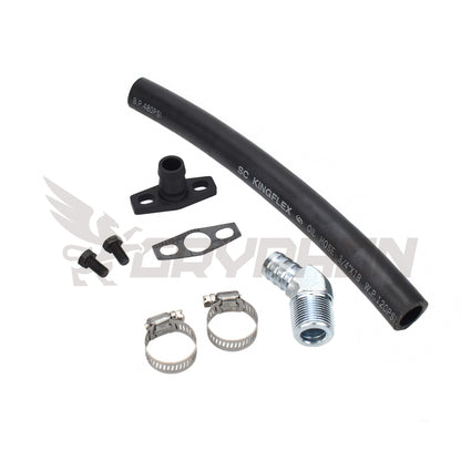 Universal Turbo Oil Drain Hose Kit Garrett G-Series G25 G30 G35