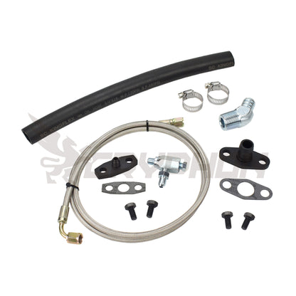 Universal Turbo Oil Feed Return Line Kit Garrett GT37R GT40R GT42R GT45R GT47R GT50R GT55R
