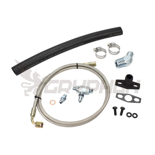 Universal Turbo Oil Feed Return Line Kit TD05 TD06