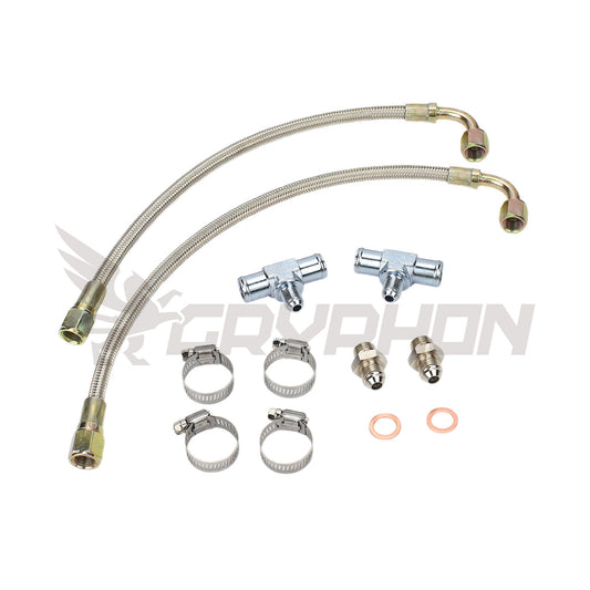 Universal Turbo Water Line Kit 6AN 3/8" Hose M14x1.5 (N/A to Turbo)